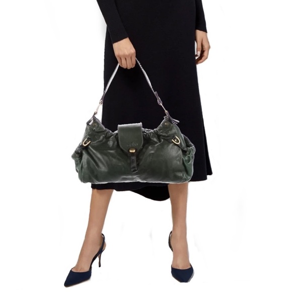 Hogan PM 15 Black Leather Side Pockets Bag - Picture 1 of 16